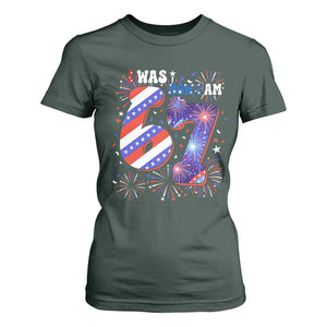 I Was Six Now I Am Seven T Shirt For Women Patriotic 7th Birthday Gift