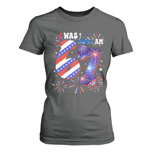 I Was Six Now I Am Seven T Shirt For Women Patriotic 7th Birthday Gift
