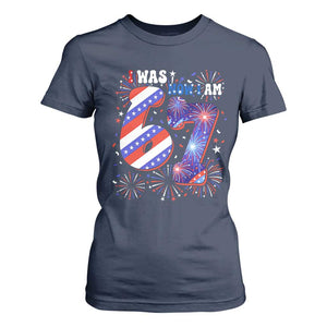 I Was Six Now I Am Seven T Shirt For Women Patriotic 7th Birthday Gift