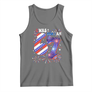 I Was Six Now I Am Seven Tank Top Patriotic 7th Birthday Gift
