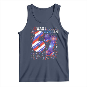 I Was Six Now I Am Seven Tank Top Patriotic 7th Birthday Gift