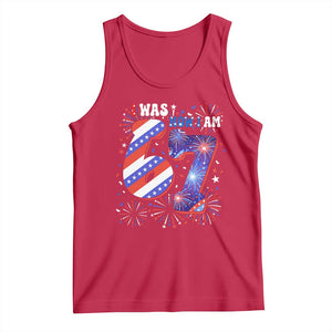 I Was Six Now I Am Seven Tank Top Patriotic 7th Birthday Gift