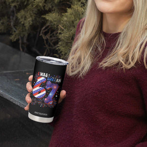 I Was Six Now I Am Seven Tumbler Cup Patriotic 7th Birthday Gift