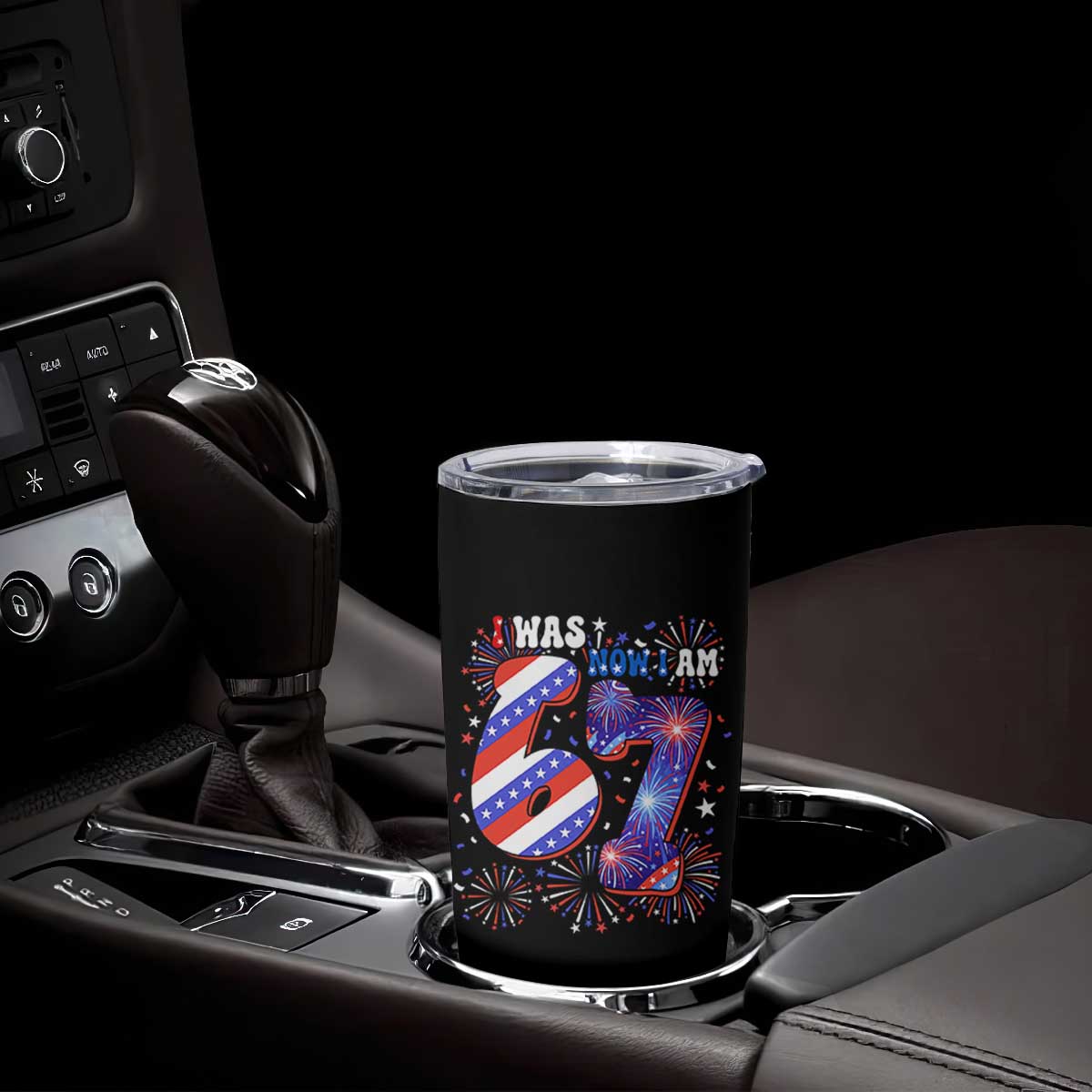 I Was Six Now I Am Seven Tumbler Cup Patriotic 7th Birthday Gift