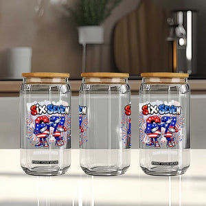 Funny Six Seven Dabbing Glass Can Patriotic American Pride Gift