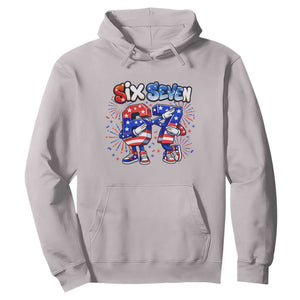 Funny Six Seven Dabbing Hoodie Patriotic American Pride Gift