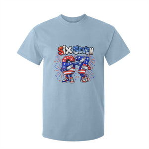 Funny Six Seven Dabbing T Shirt For Kid Patriotic American Pride Gift