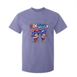 Funny Six Seven Dabbing T Shirt For Kid Patriotic American Pride Gift
