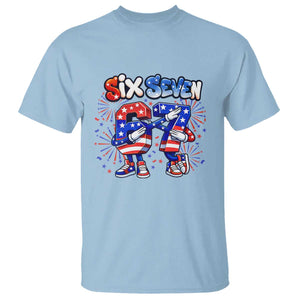 Funny Six Seven Dabbing T Shirt Patriotic American Pride Gift
