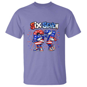 Funny Six Seven Dabbing T Shirt Patriotic American Pride Gift