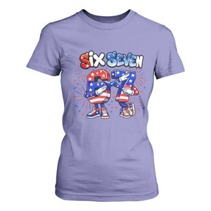 Funny Six Seven Dabbing T Shirt For Women Patriotic American Pride Gift