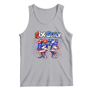 Funny Six Seven Dabbing Tank Top Patriotic American Pride Gift