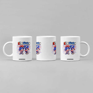 Funny Six Seven Dabbing Coffee Mug Patriotic American Pride Gift