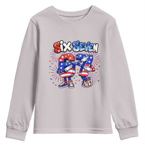 Funny Six Seven Dabbing Youth Sweatshirt Patriotic American Pride Gift