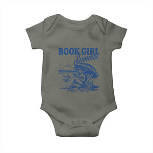 Book Girl Summer Baby Onesie Funny Beach Book Lover Gift