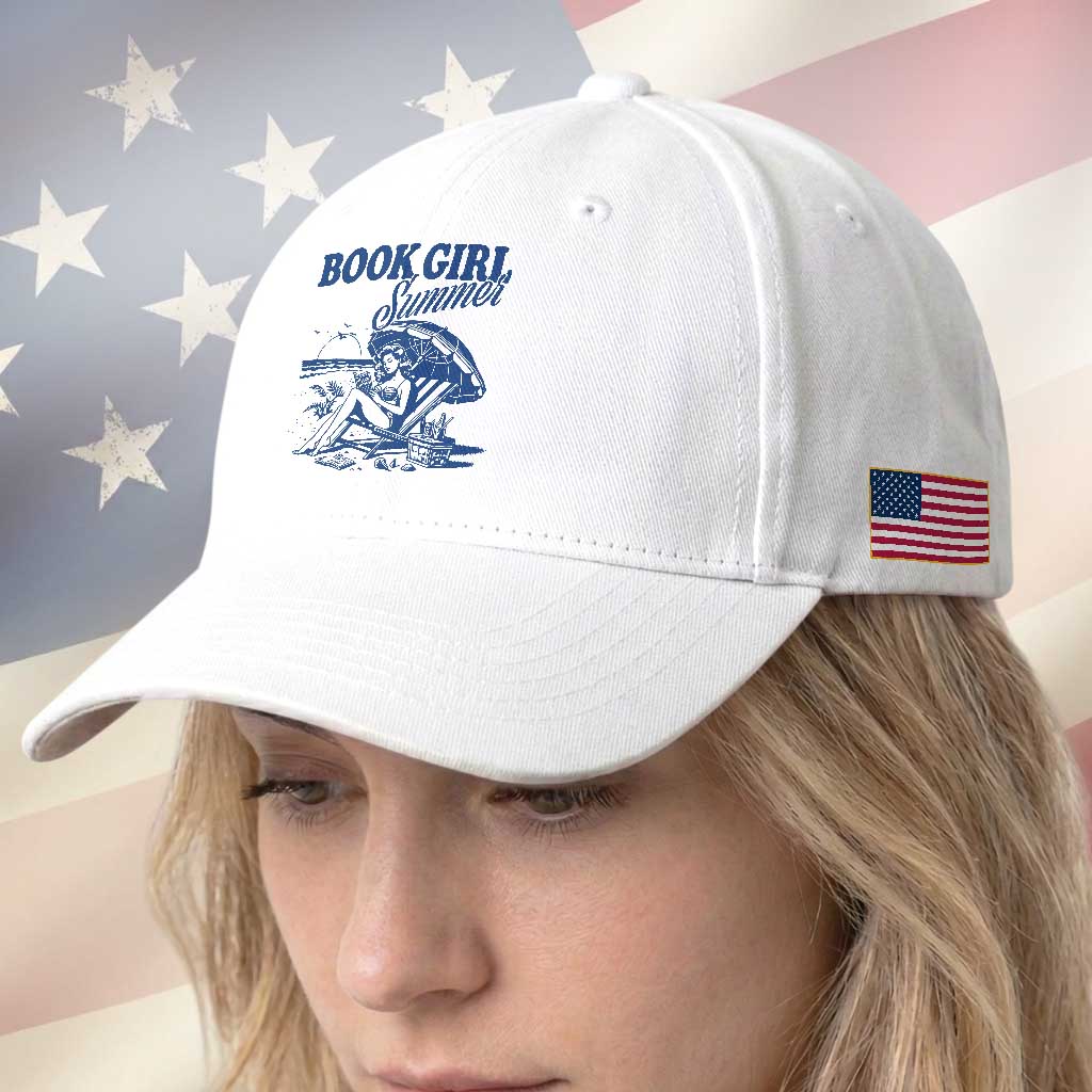 Book Girl Summer Baseball Cap Funny Beach Book Lover Gift