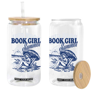 Book Girl Summer Glass Can Funny Beach Book Lover Gift