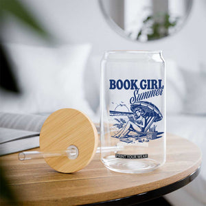 Book Girl Summer Glass Can Funny Beach Book Lover Gift
