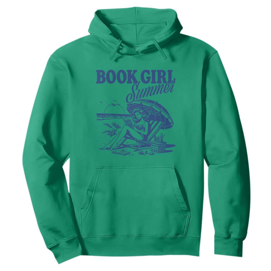 Book Girl Summer Hoodie Funny Beach Book Lover Gift
