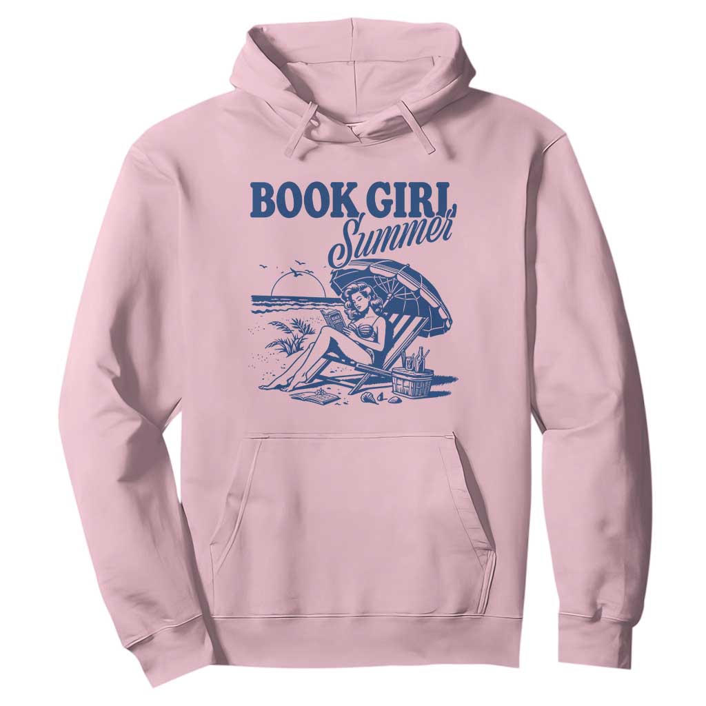 Book Girl Summer Hoodie Funny Beach Book Lover Gift