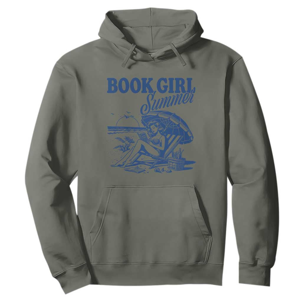 Book Girl Summer Hoodie Funny Beach Book Lover Gift