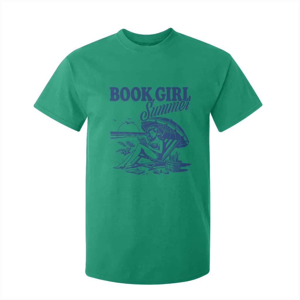 Book Girl Summer T Shirt For Kid Funny Beach Book Lover Gift