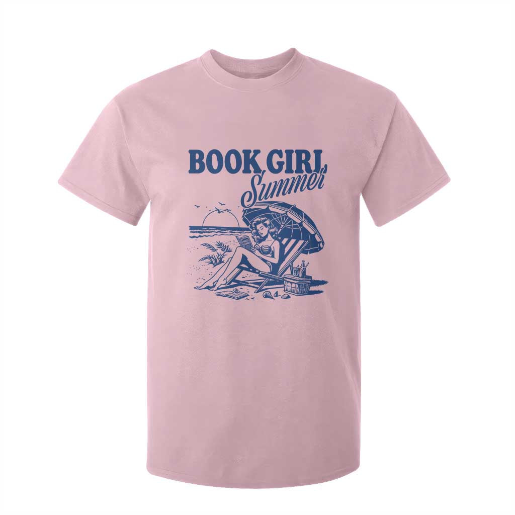 Book Girl Summer T Shirt For Kid Funny Beach Book Lover Gift