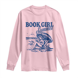 Book Girl Summer Long Sleeve Shirt Funny Beach Book Lover Gift