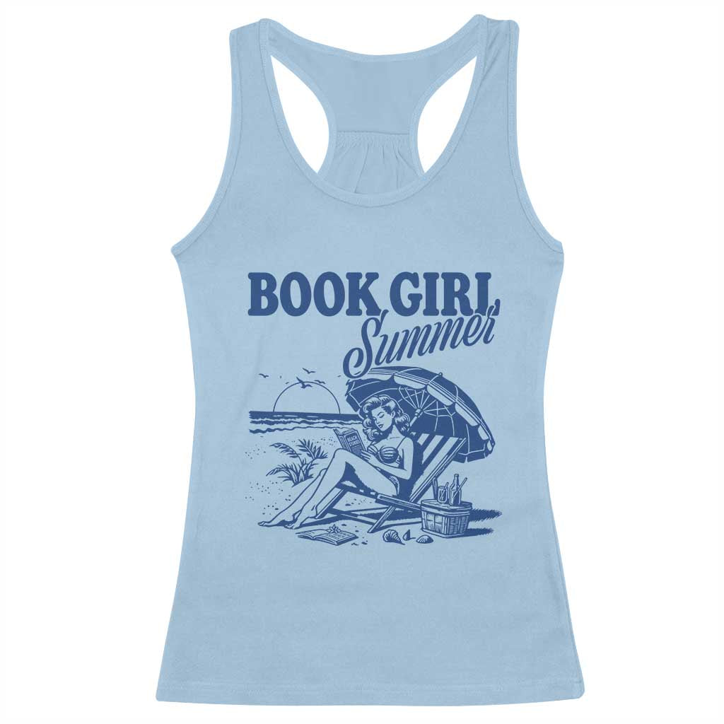Book Girl Summer Racerback Tank Top Funny Beach Book Lover Gift