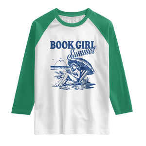 Book Girl Summer Raglan Shirt Funny Beach Book Lover Gift