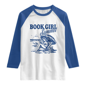 Book Girl Summer Raglan Shirt Funny Beach Book Lover Gift