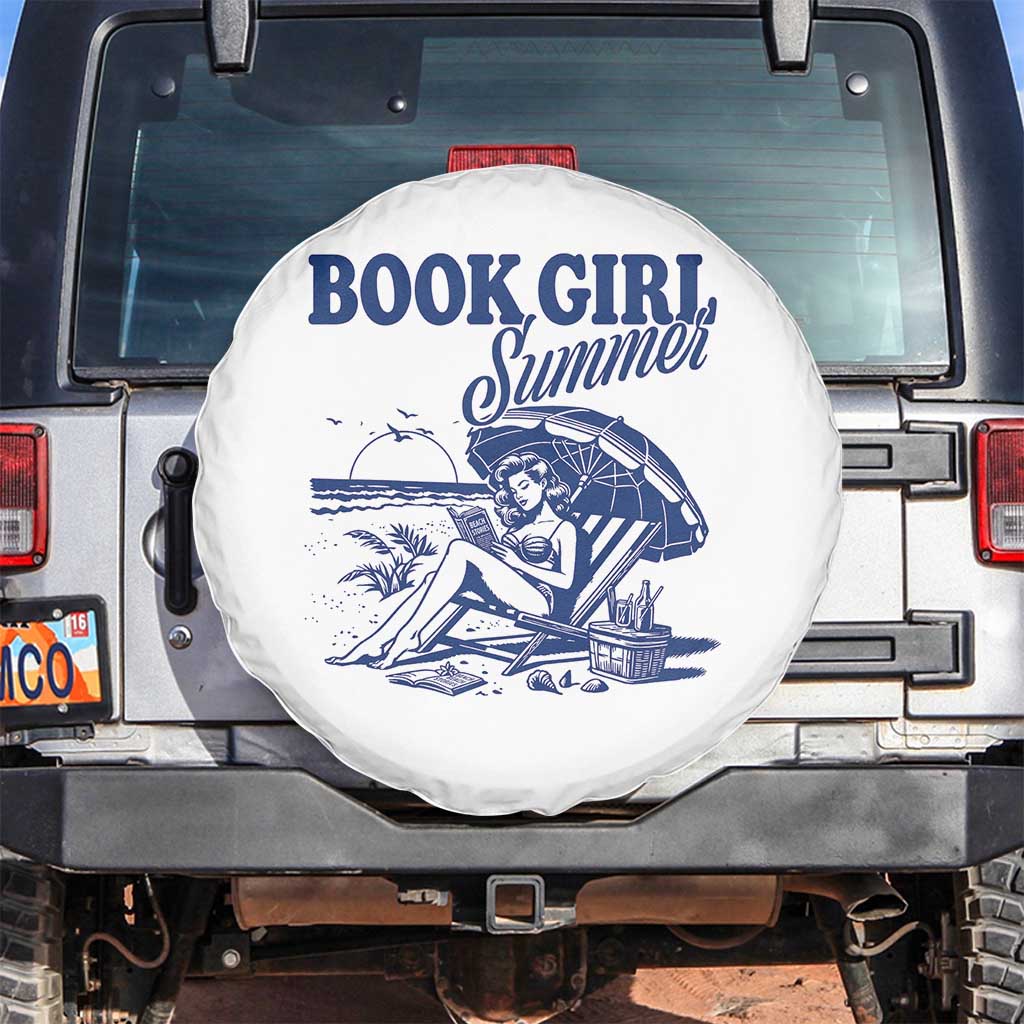 Book Girl Summer Spare Tire Cover Funny Beach Book Lover Gift