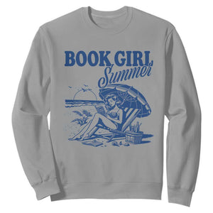 Book Girl Summer Sweatshirt Funny Beach Book Lover Gift