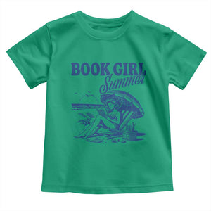 Book Girl Summer Toddler T Shirt Funny Beach Book Lover Gift