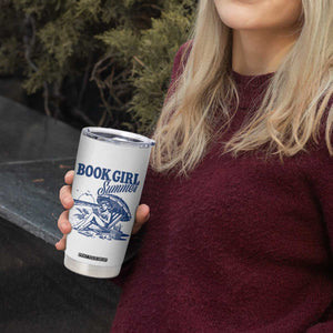 Book Girl Summer Tumbler Cup Funny Beach Book Lover Gift