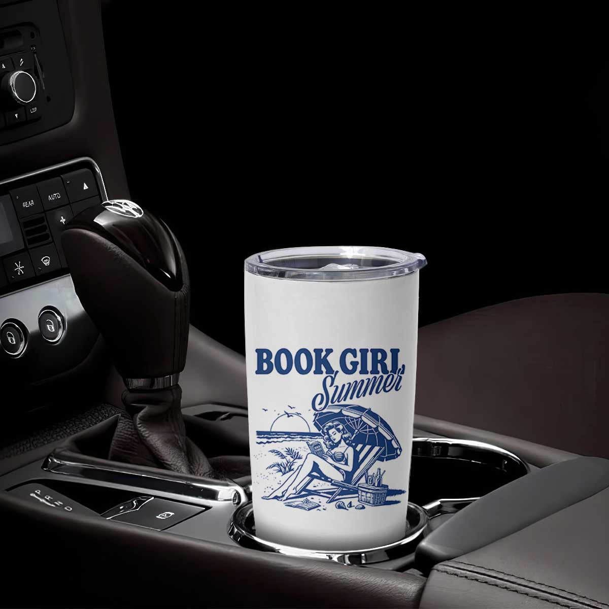 Book Girl Summer Tumbler Cup Funny Beach Book Lover Gift