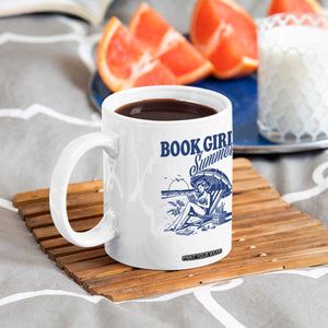 Book Girl Summer Coffee Mug Funny Beach Book Lover Gift