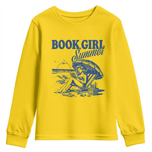 Book Girl Summer Youth Sweatshirt Funny Beach Book Lover Gift