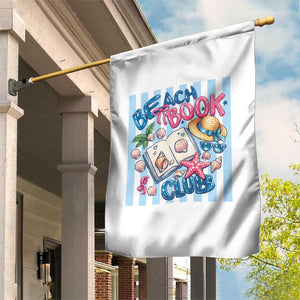 Beach Book Club Garden Flag Bookworm Summer Vacation Graphic