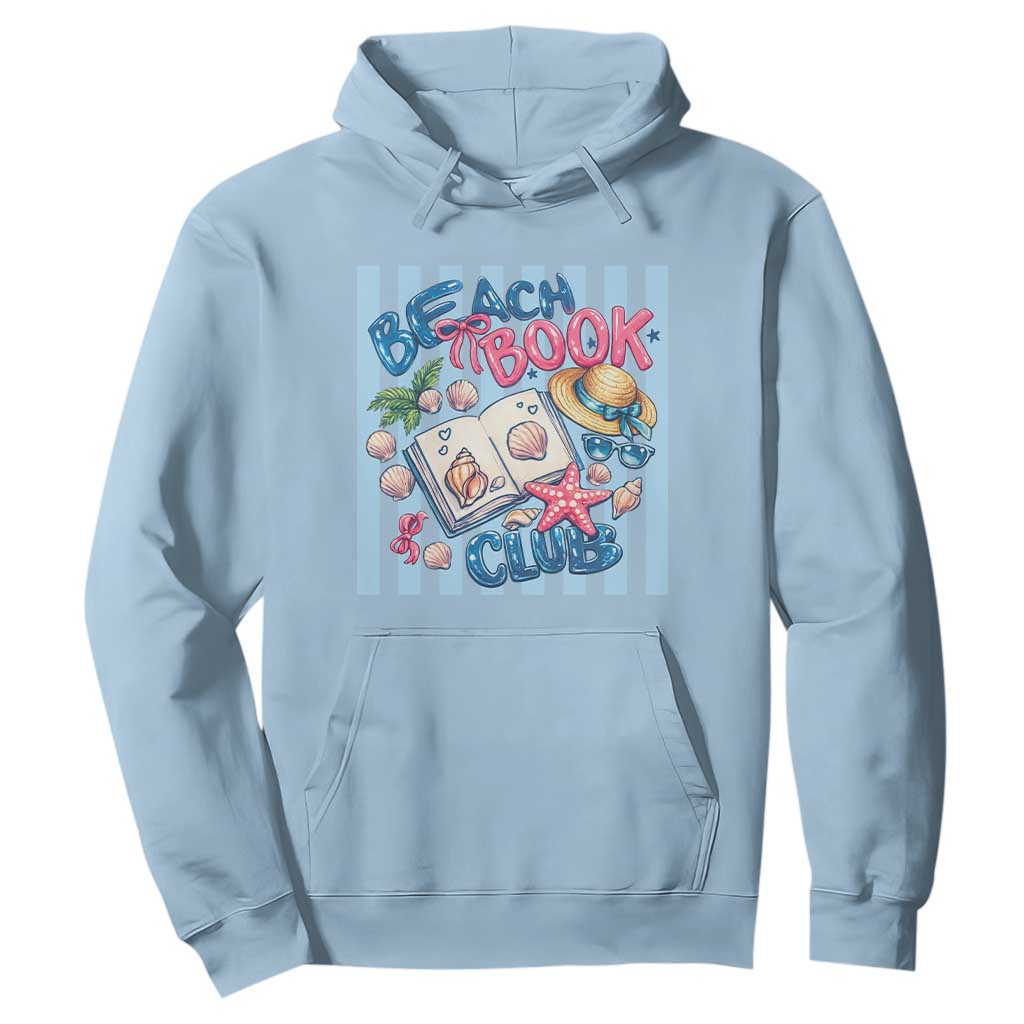 Beach Book Club Hoodie Bookworm Summer Vacation Graphic