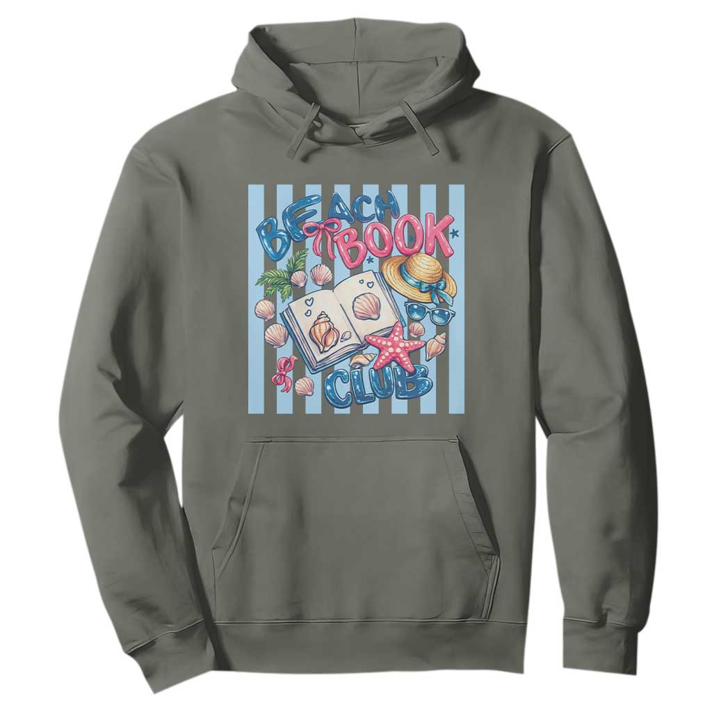 Beach Book Club Hoodie Bookworm Summer Vacation Graphic