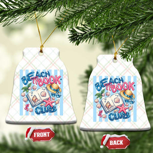 Beach Book Club Ceramic Ornament Bookworm Summer Vacation Graphic