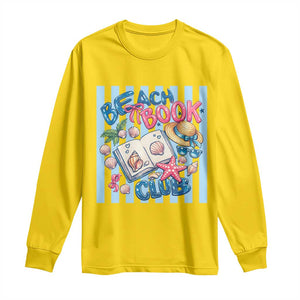 Beach Book Club Long Sleeve Shirt Bookworm Summer Vacation Graphic