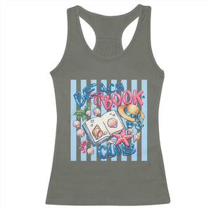 Beach Book Club Racerback Tank Top Bookworm Summer Vacation Graphic