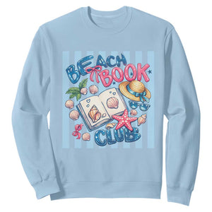 Beach Book Club Sweatshirt Bookworm Summer Vacation Graphic