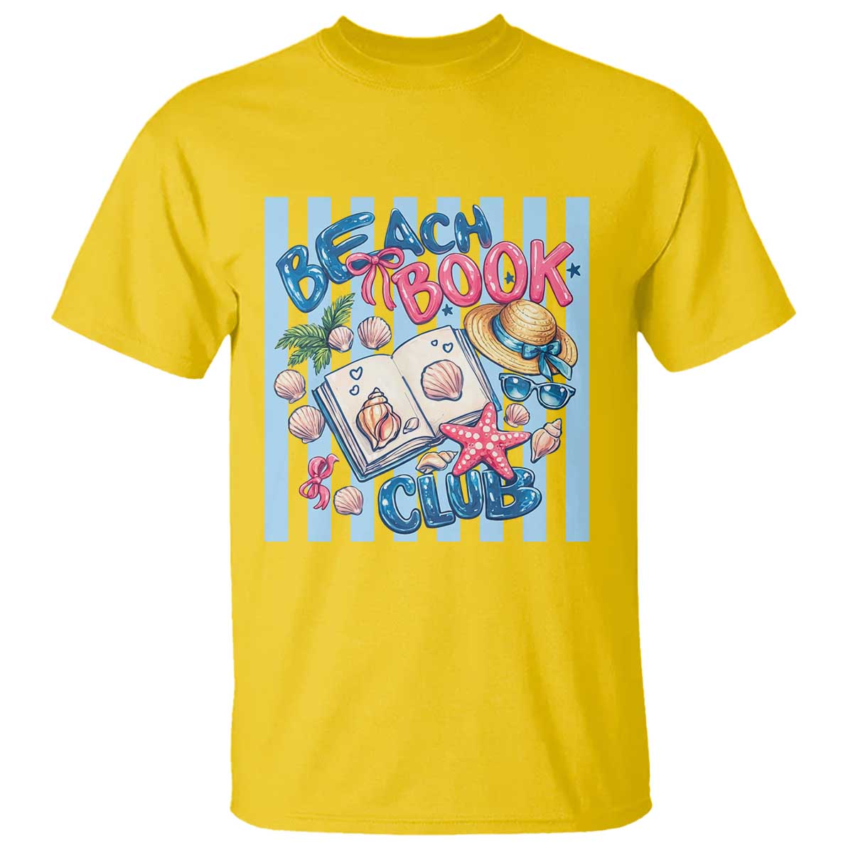 Beach Book Club T Shirt Bookworm Summer Vacation Graphic