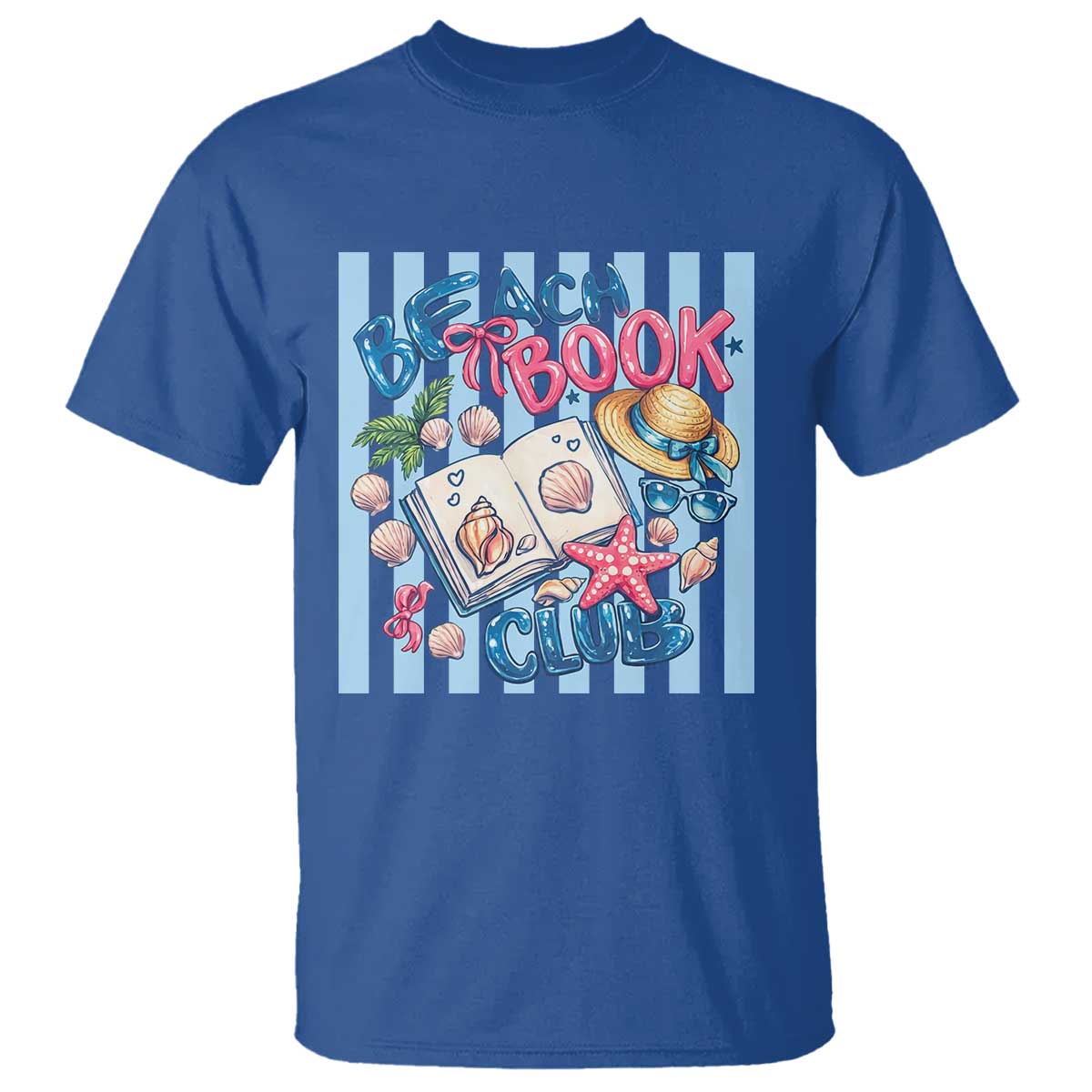 Beach Book Club T Shirt Bookworm Summer Vacation Graphic