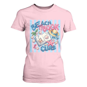 Beach Book Club T Shirt For Women Bookworm Summer Vacation Graphic
