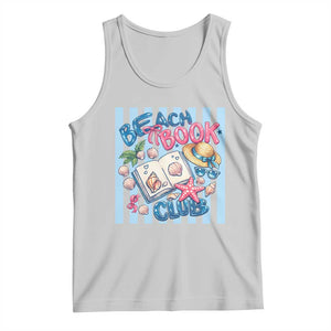 Beach Book Club Tank Top Bookworm Summer Vacation Graphic