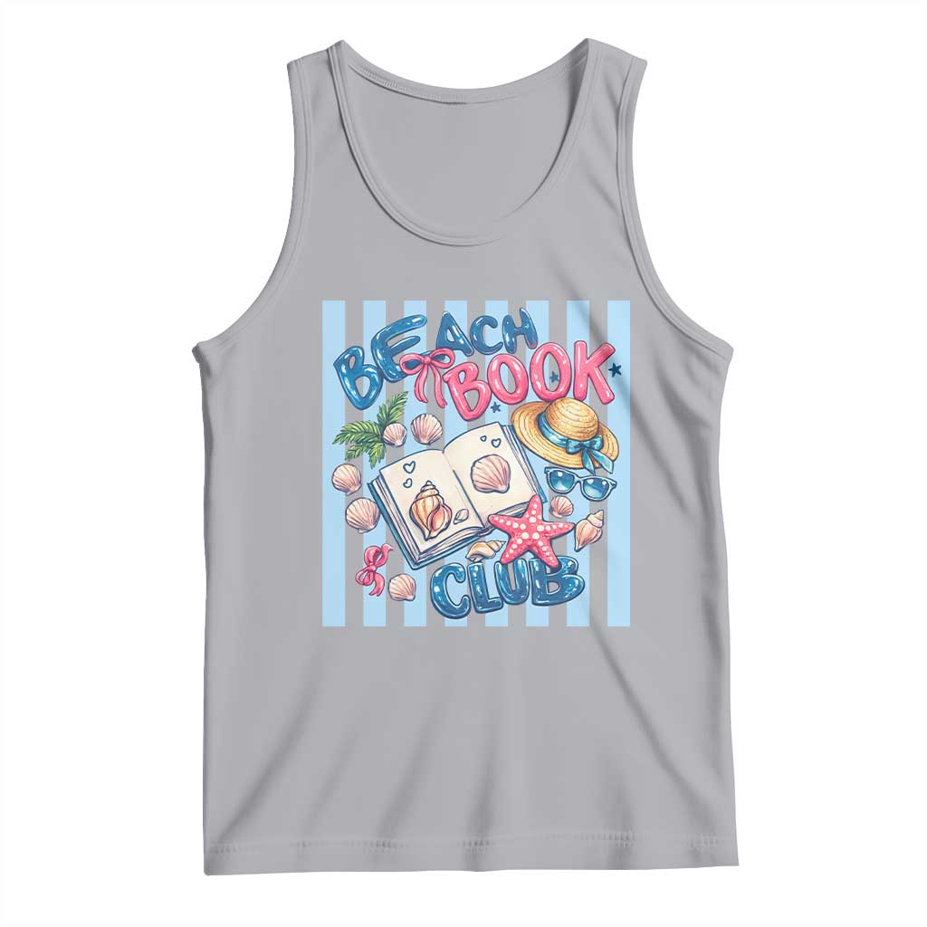 Beach Book Club Tank Top Bookworm Summer Vacation Graphic